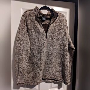 Quarter zip fleece pullover